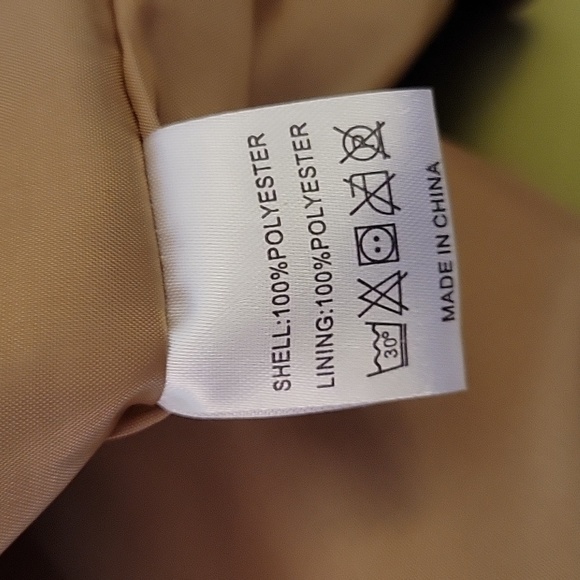 Risissida double breasted trench coat water resistant loose oversize Medium New… - Picture 7 of 12